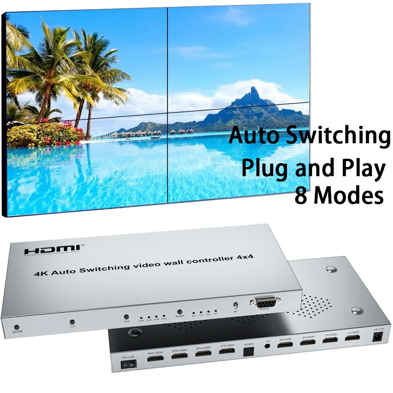 Home Cinema Video Processor - Автоматическое переключение 4K 4x4 HDMI Контроллер