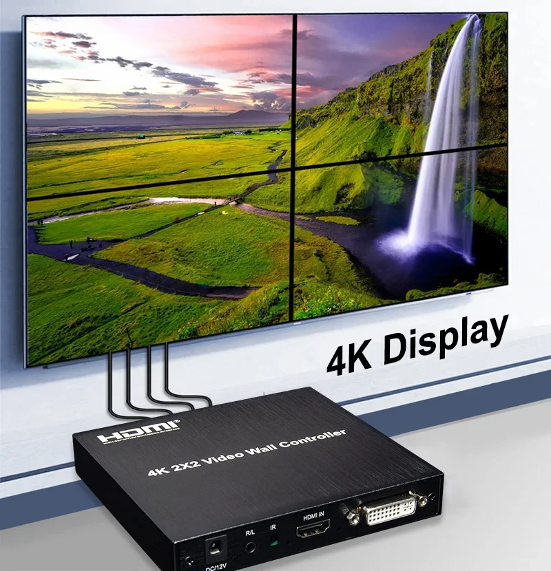 Home Cinema Video Processor - Настенный ТВ-контроллер 4K 2x2 HDMI, процессор