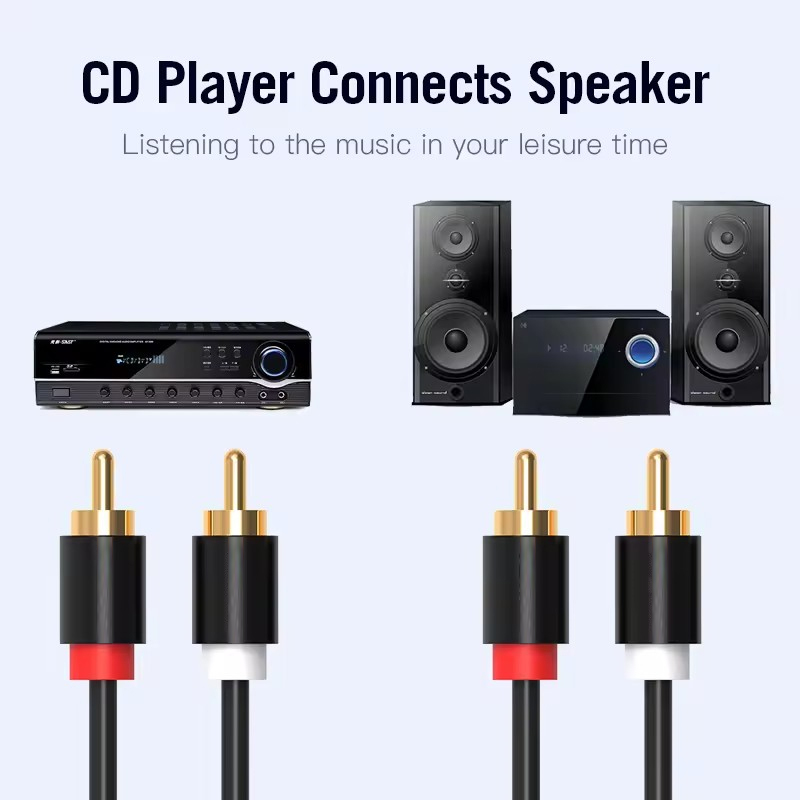 HIFI Стерео RCA Кабель 2RCA к  – обзор и цена Home Cinema Heos