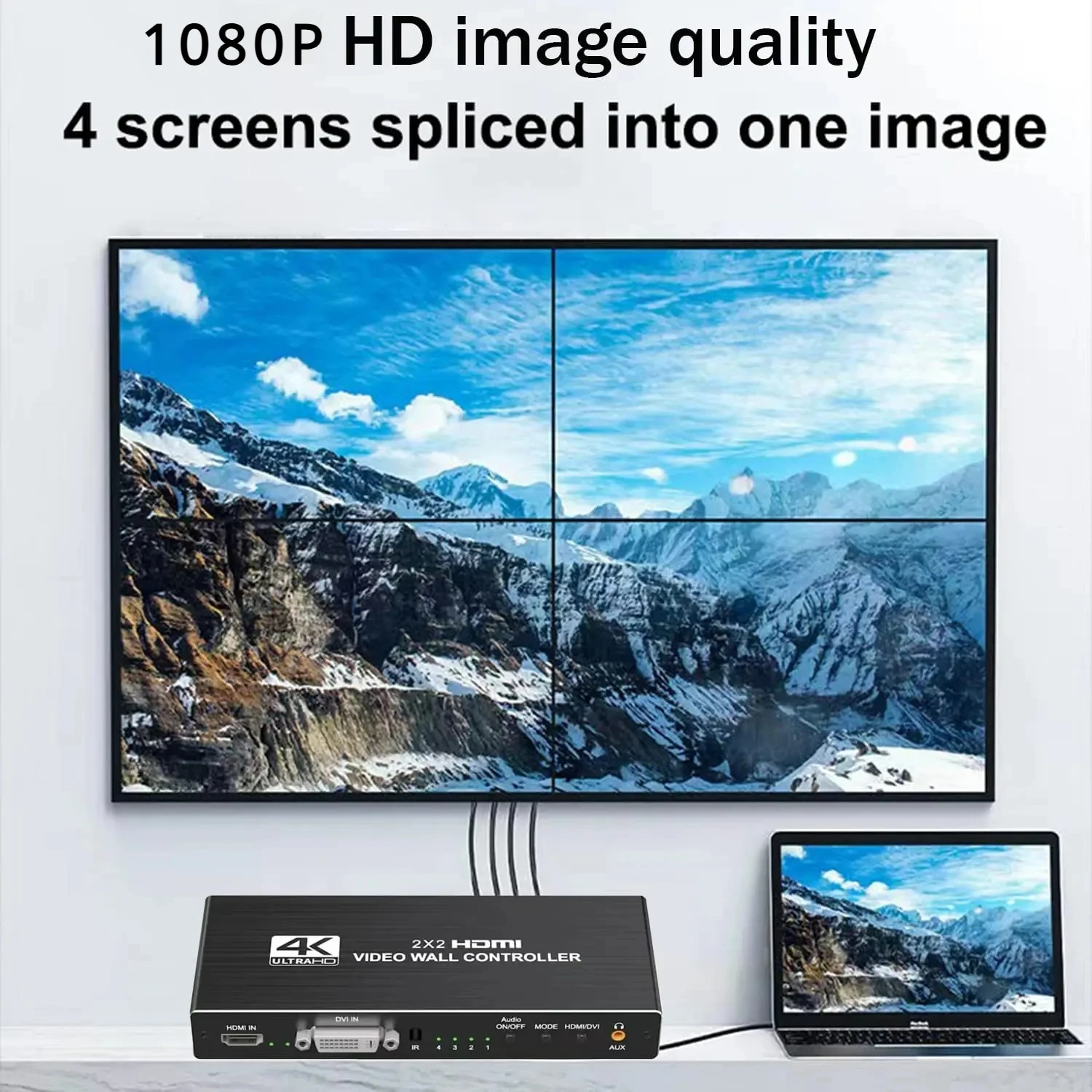 Контроллер видеостены HDMI 2x2 – обзор и цена Home Cinema Video Processor