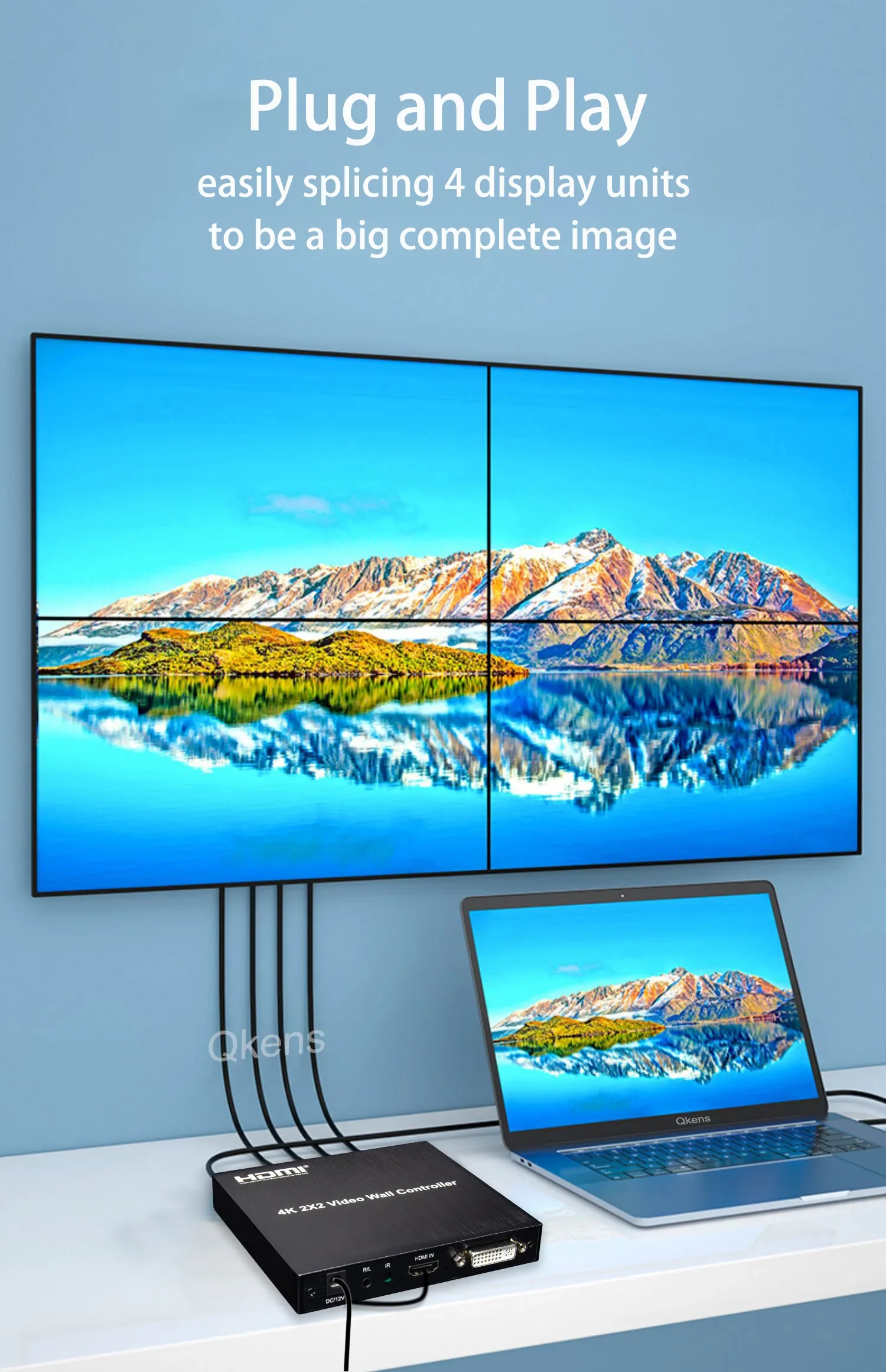 Настенный ТВ-контроллер 4K 2x2 – обзор и цена Home Cinema Video Processor