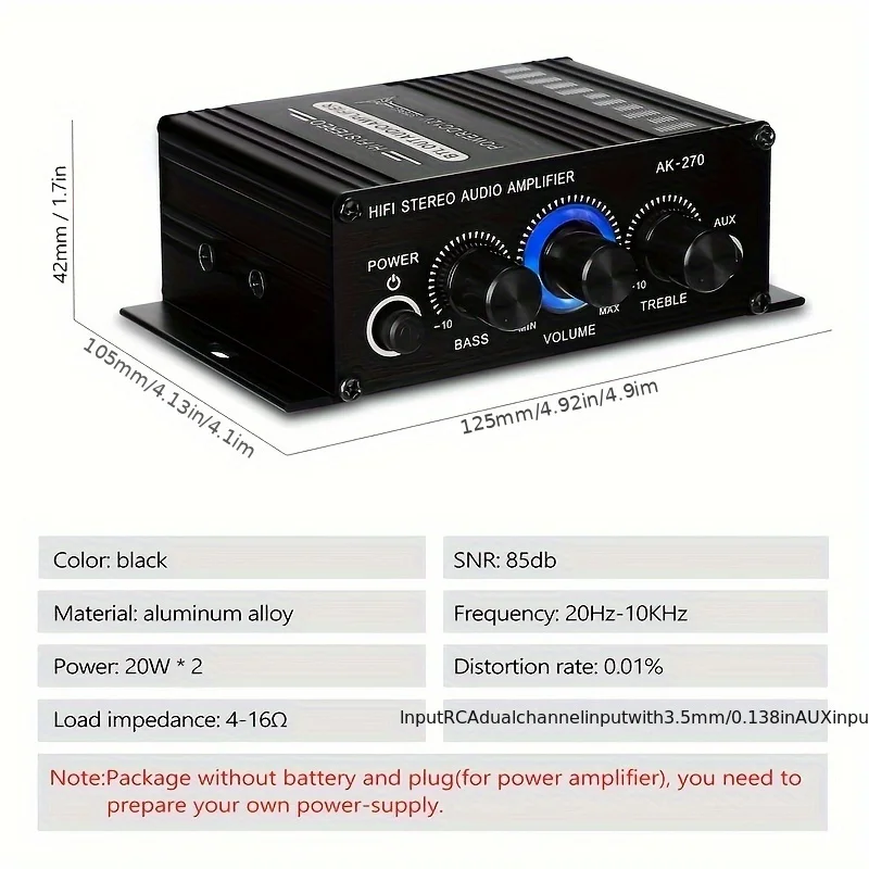 Мини-усилитель мощности AK-270 – обзор и цена Home Cinema Sound System